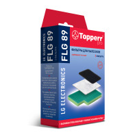 FLG 89 Topperr Комплект фильтров для пылесосов LG VC73...,83...;VK80...,81...,88..,89..., зам. VPM-S